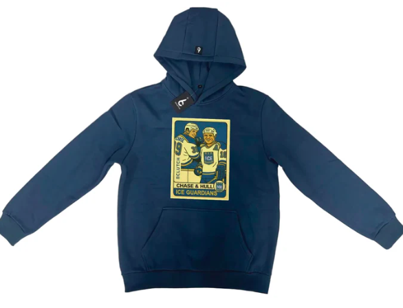 Hockey Card Hoodie — Blue